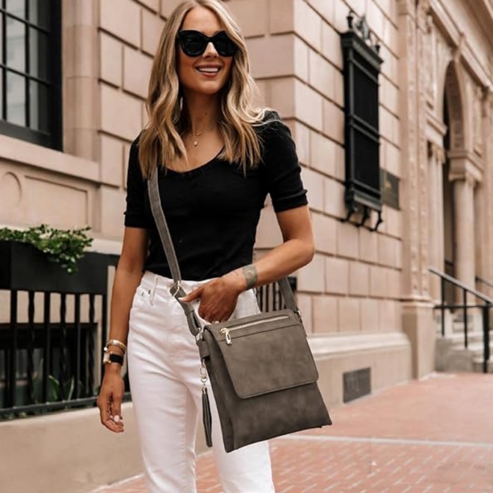 Roulens vegan leather crossbody bag